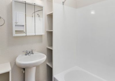 Carolina Court apartment bathroom